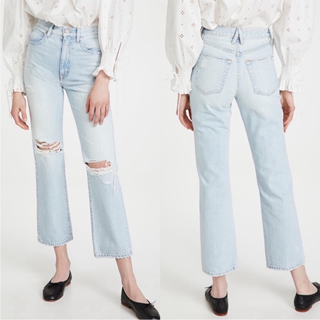 Slvrlake London High Rise Straight Ankle Size 28 Nwt Heartbreak Hotel